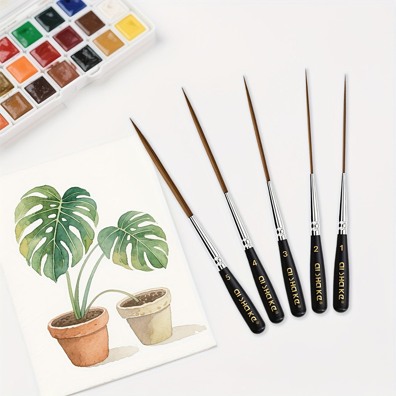 Premium Artist Paint Brush Set for Detail Painting Techniques