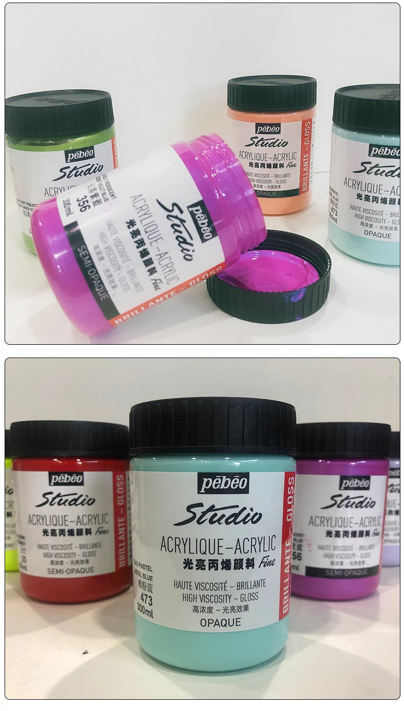 Premium Fluid Acrylic Paint For Canvas Glass Paper Textile