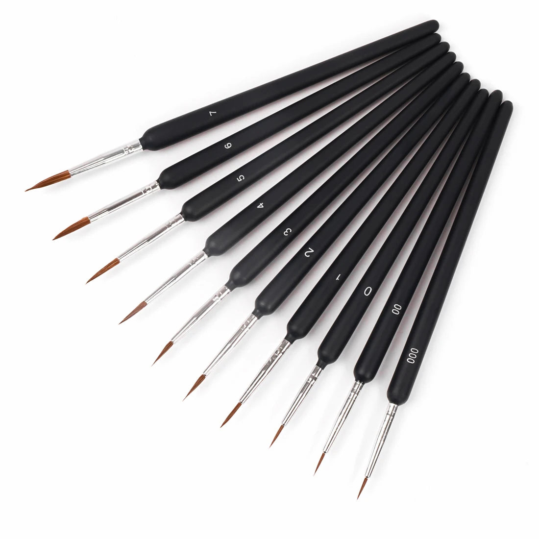 LAPOH Miniature Paint Brushes Set Nylon For Watercolor