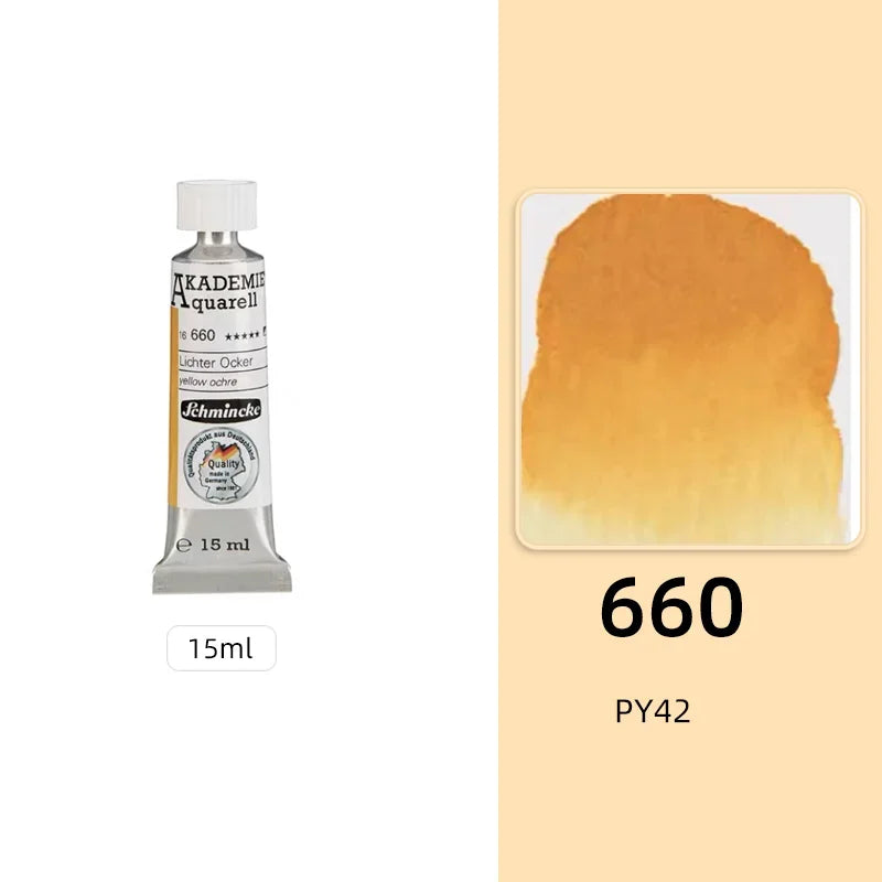 Schmincke KADEMIE Academy Grade Watercolor Paint 15ml Tubes