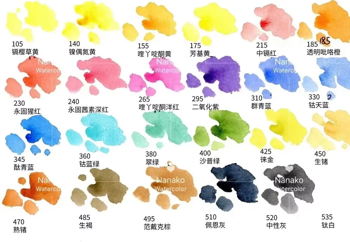 Hign-concerned QOR Watercolor Paints Set Aquarelle Palette