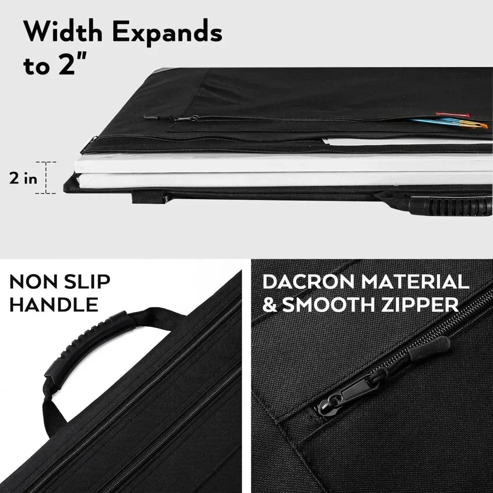 Hign-concerned Art Portfolio Bag with Detachable Strap