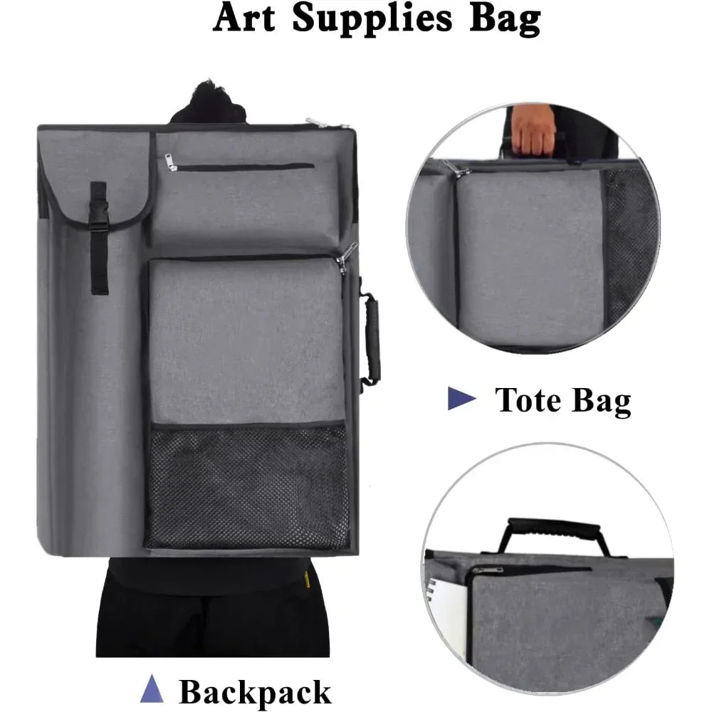 Hign-Concerned Art Portfolio Case Backpack Tote for Artists