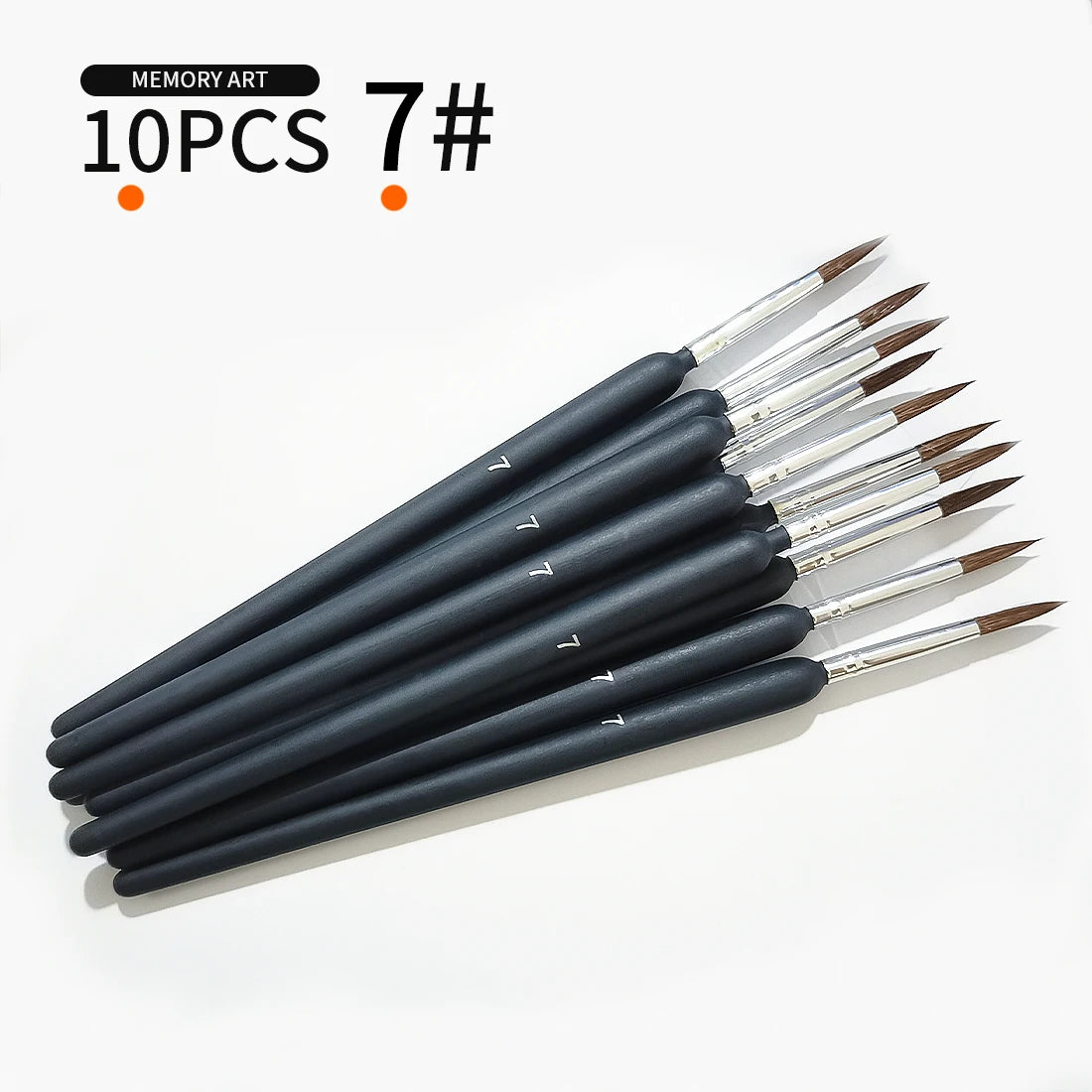 LAPOH Miniature Paint Brushes Set Nylon For Watercolor