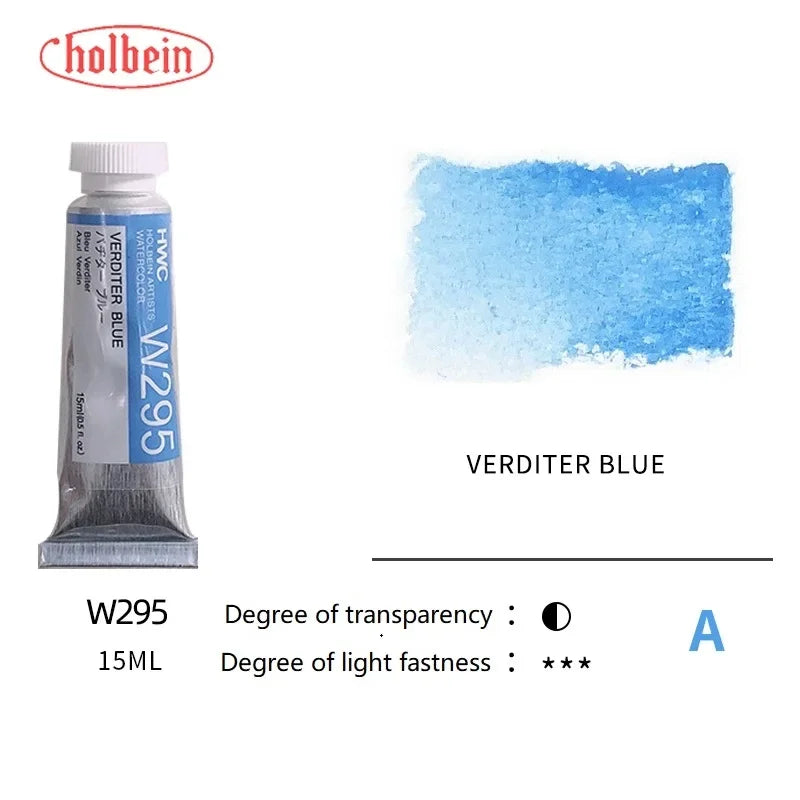 Holbein Transparent Watercolor Paint Artists Tubes Japan