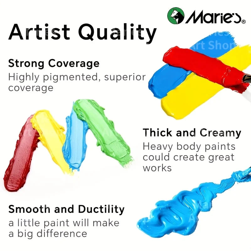 Maries Acrylic Paint Set For Canvas Ceramic Wood Artists
