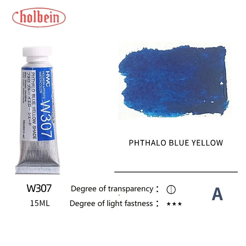 Holbein Transparent Watercolor Paint Artists Tubes Japan