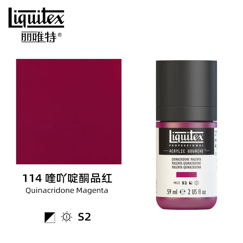 High Pigment Acrylic Gouache Paint Single Bottle Artist