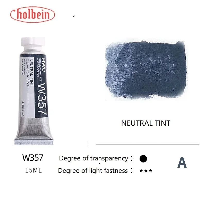 Holbein Transparent Watercolor Paint Artists Tubes Japan