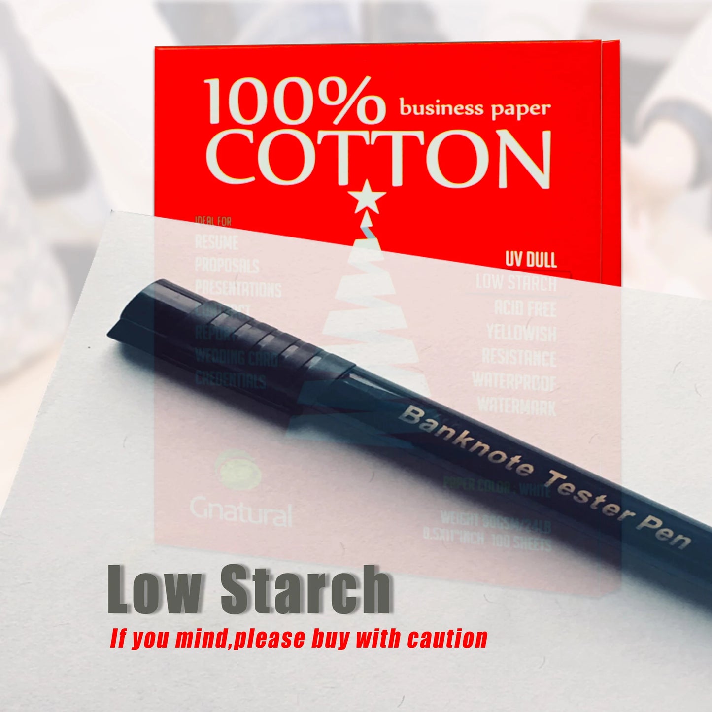Hign-concerned 100 Cotton Copy Paper 90GSM Watermark