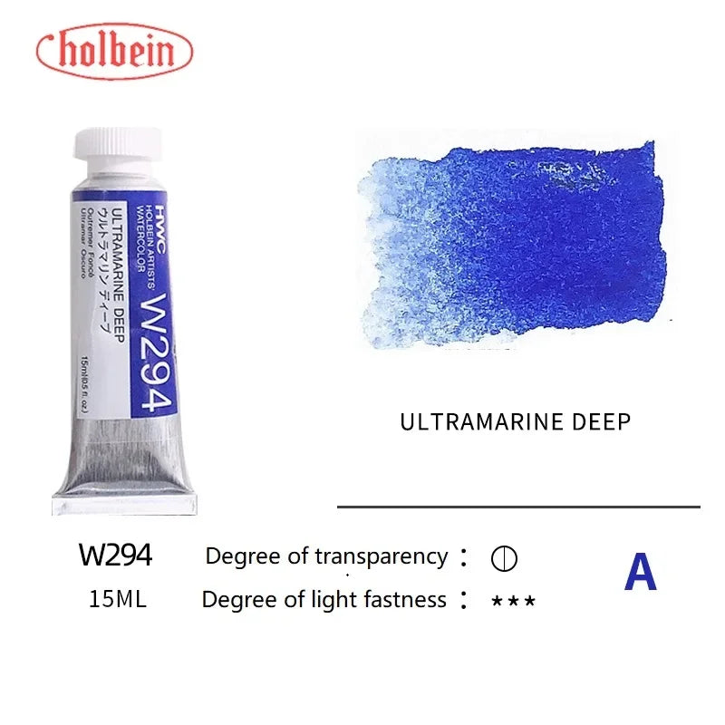 Holbein Transparent Watercolor Paint Artists Tubes Japan