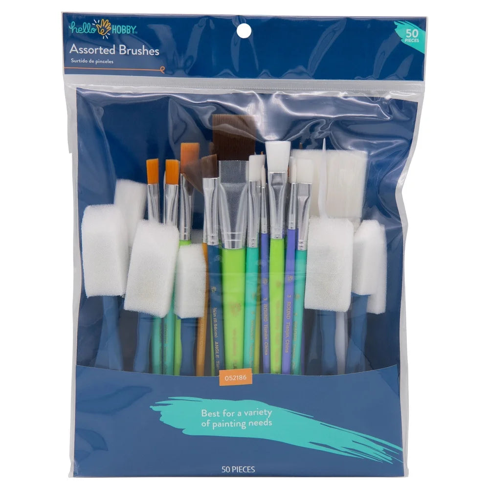 Multipurpose Foam Brush Set For Artists And Crafters