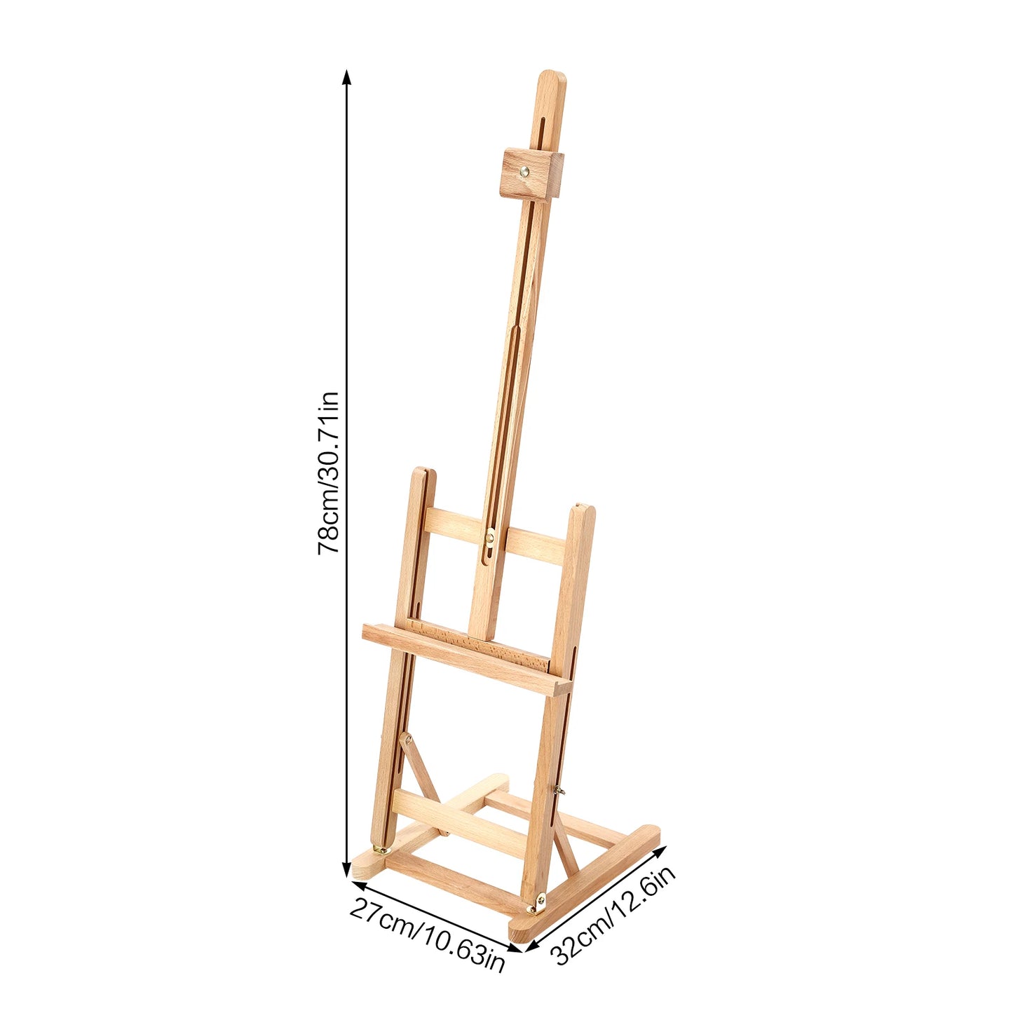Portable Foldable Wooden Painting Easel Adjustable Stand