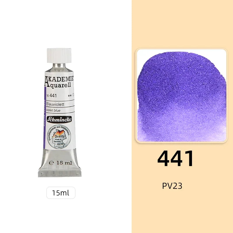 Schmincke KADEMIE Academy Grade Watercolor Paint 15ml Tubes