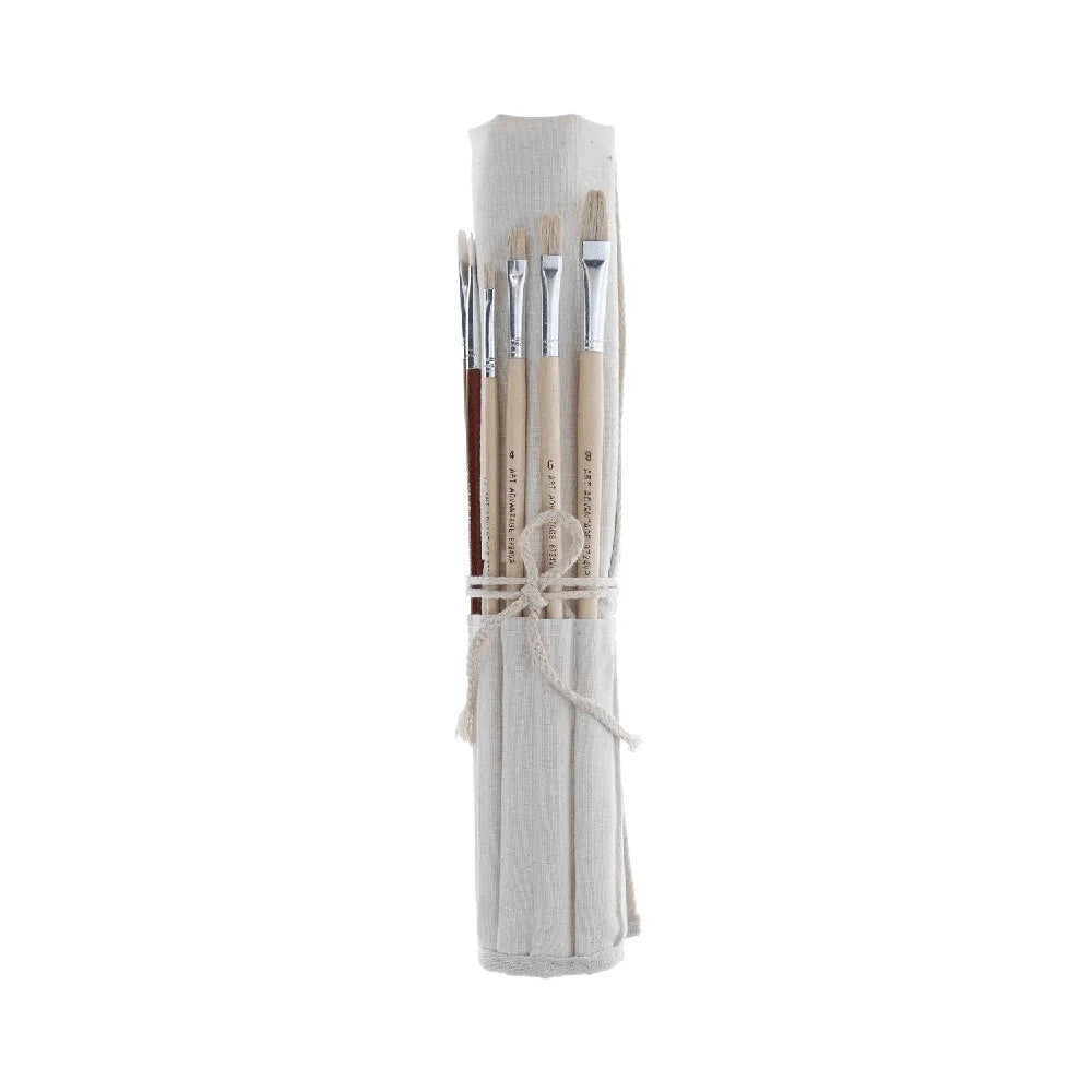 Professional Oil Acrylic Brush Set Nylon And Hog Bristles