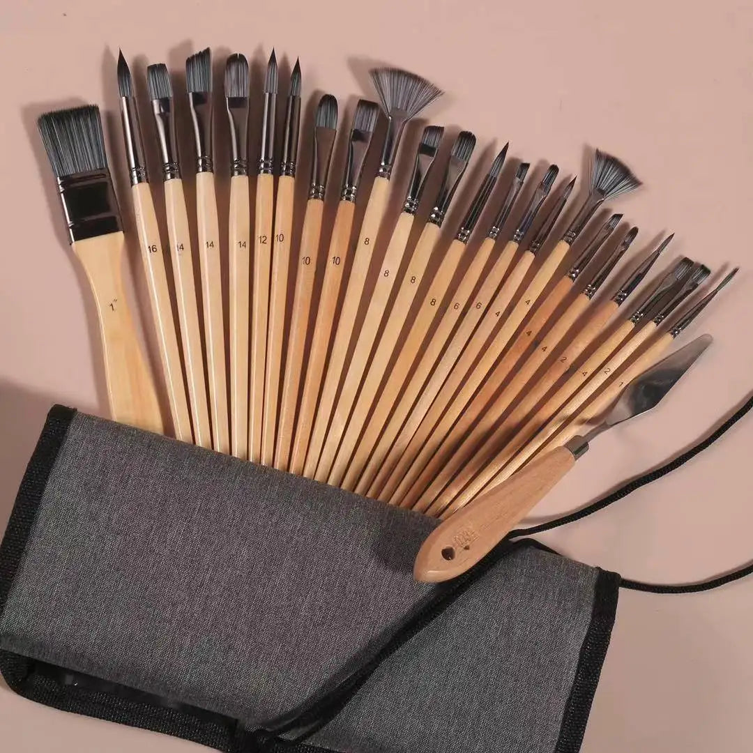 Professional Nylon Hair Artist Brush Set For Watercolor