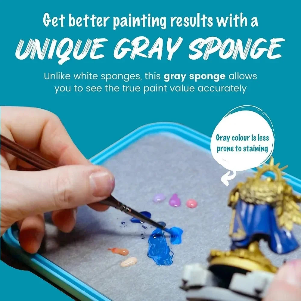 Wet Palette Kit For Miniature Painting With Lid And Sponge