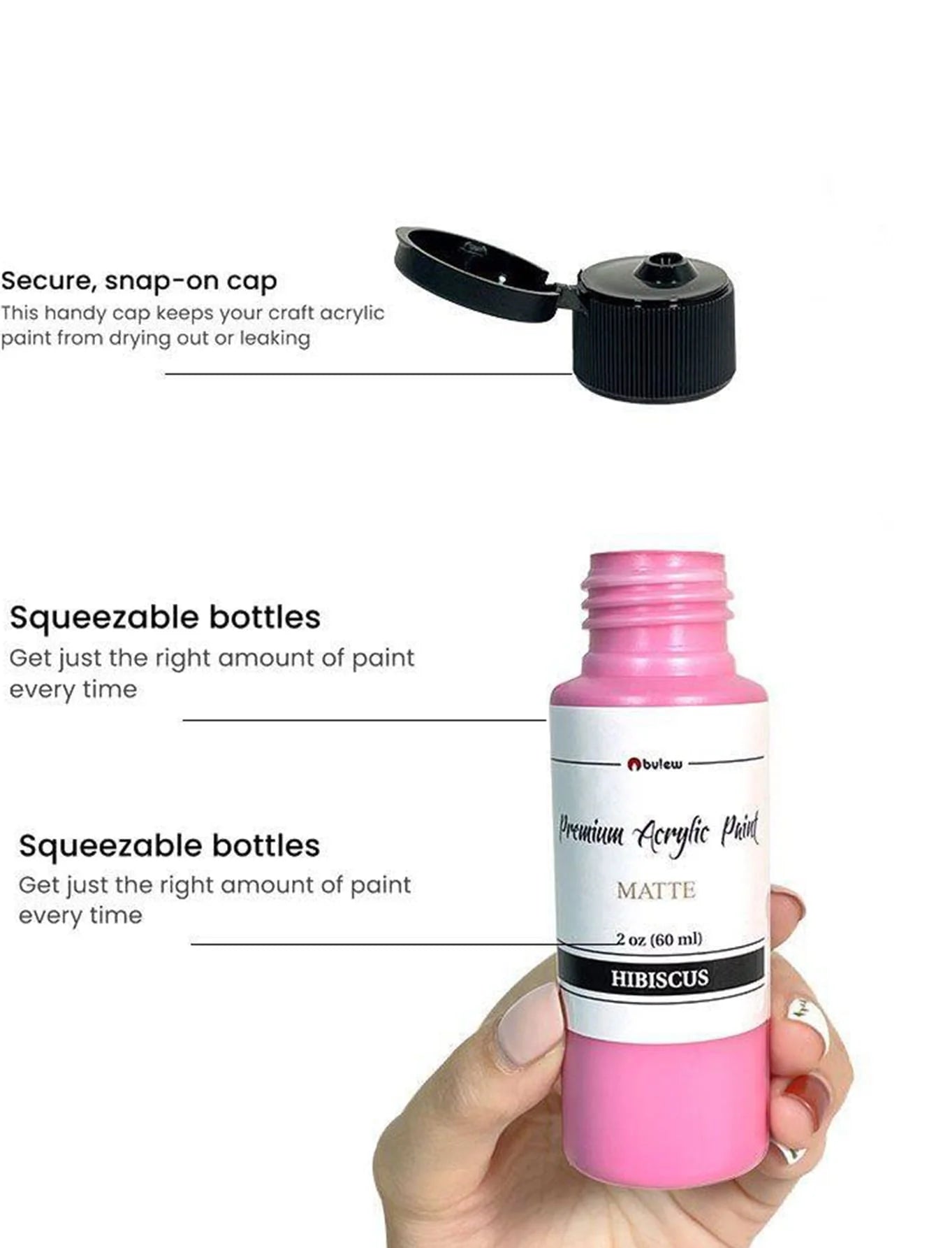 Bview Professional Acrylic Paint Set For Canvas And Crafts