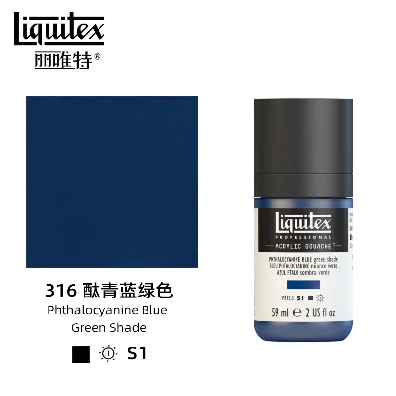 High Pigment Acrylic Gouache Paint Single Bottle Artist