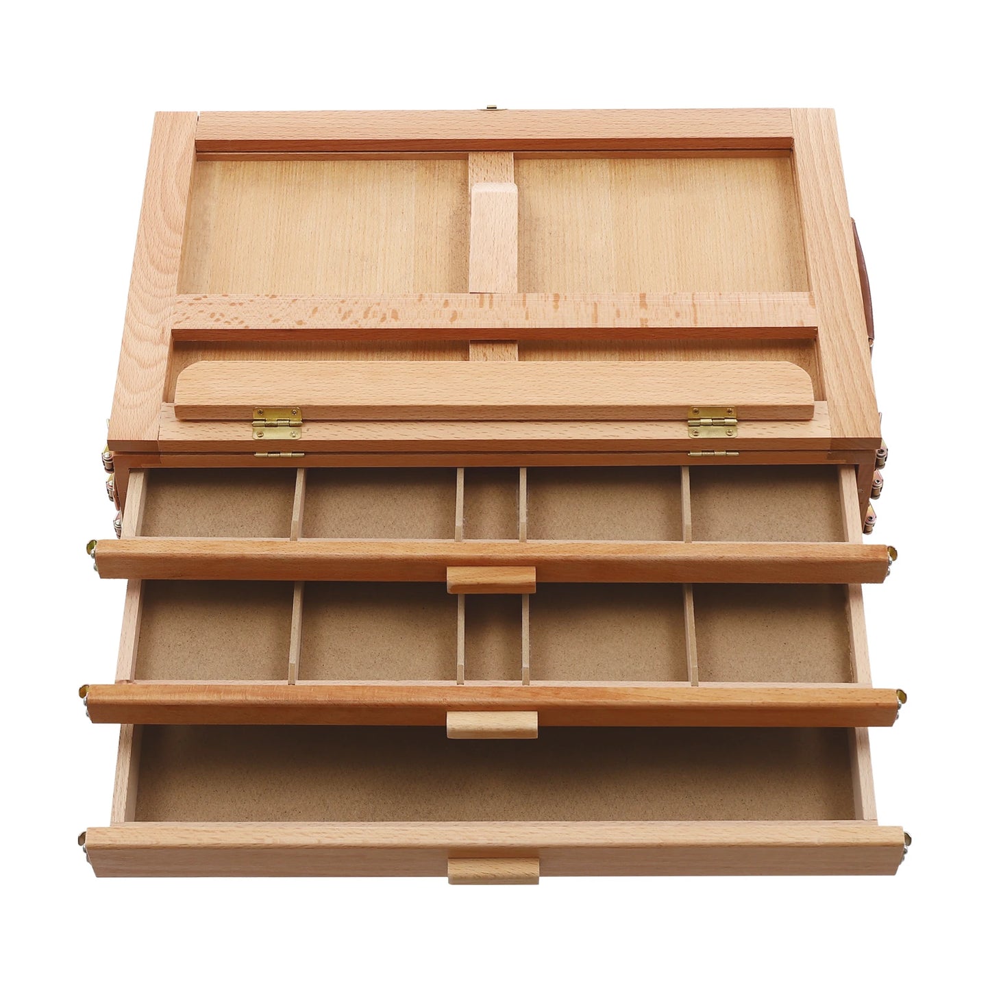 Wooden Painting Board Stand with Storage Drawers for Artists