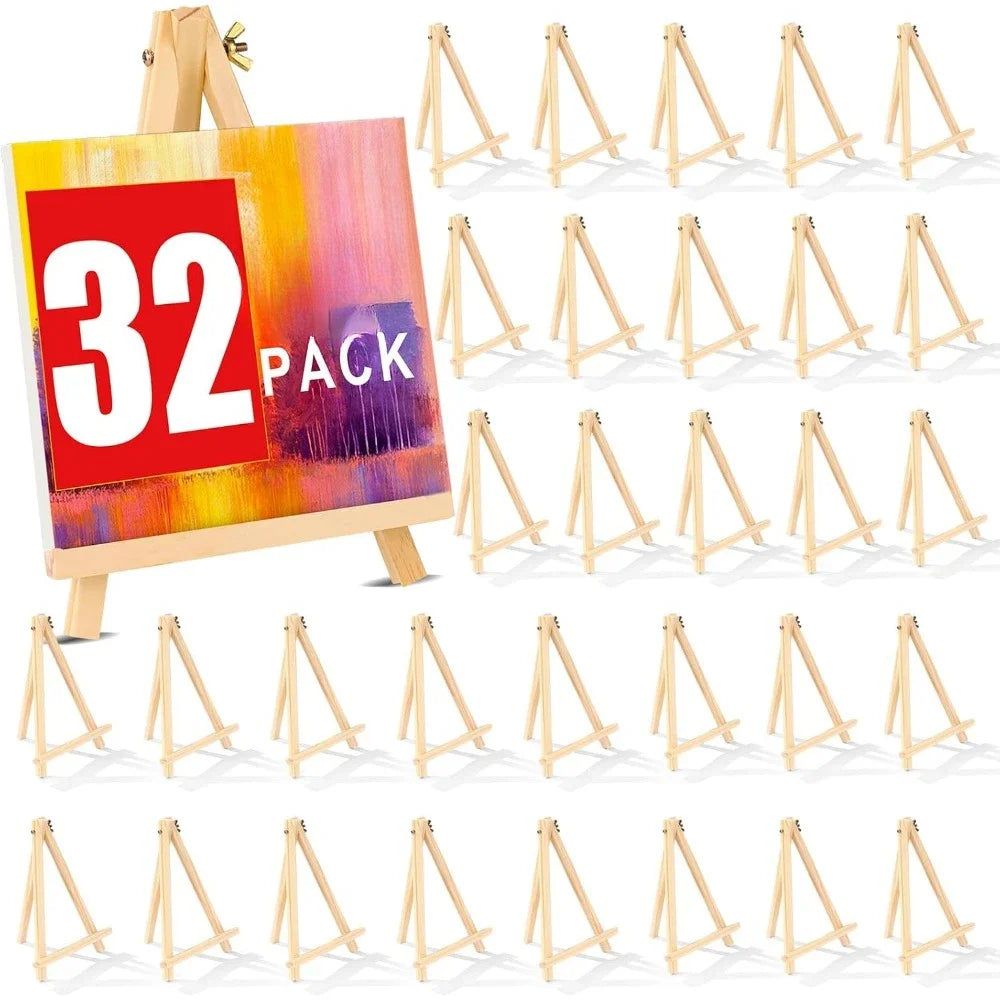 Tabletop Wooden Easels Pack For Painting Crafts And Parties