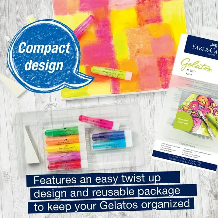 Faber Castell Gelatos Watercolor Gel Crayons Pigment Sticks