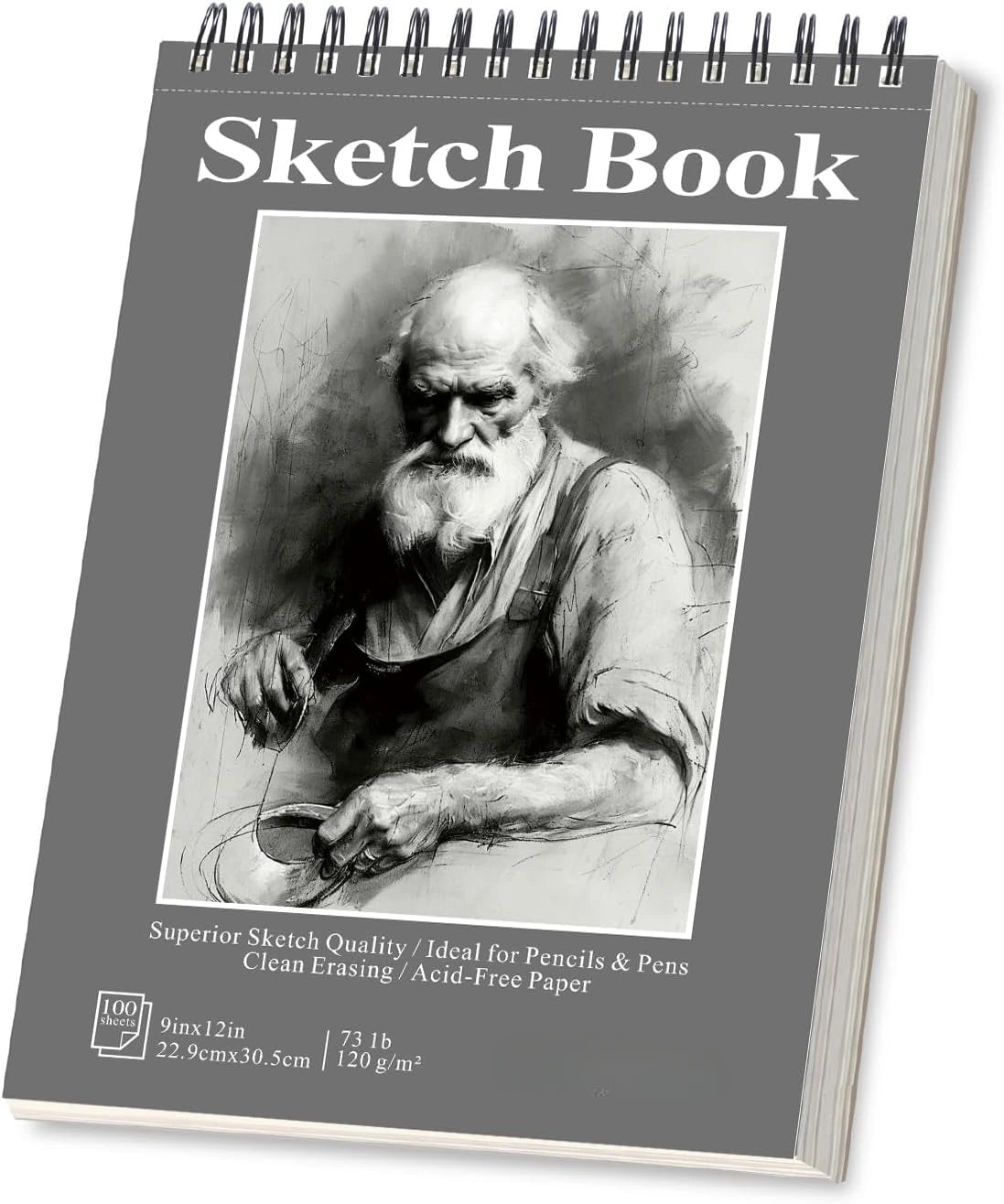 Hign-concerned Sketchbook Acid Free SpiralBound Drawing Pad