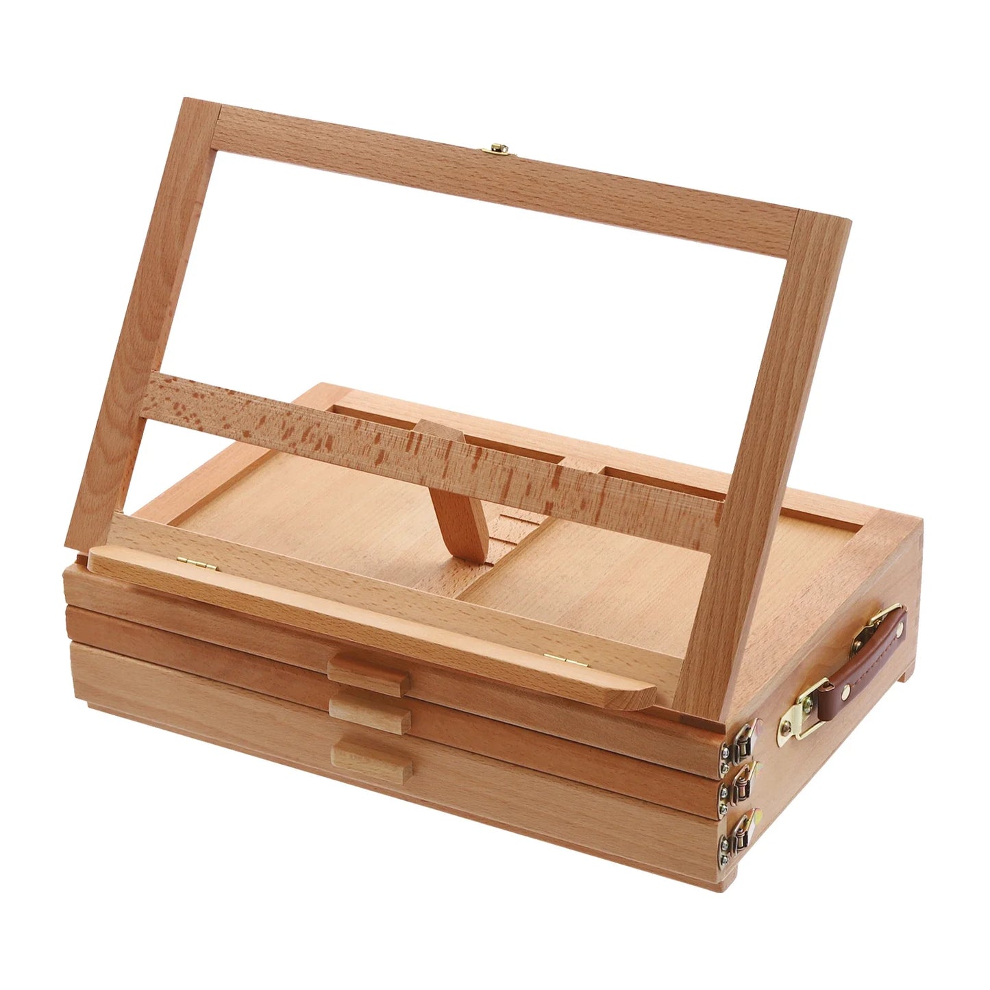 Adjustable Wooden Storage Easel With Drawers For Artists