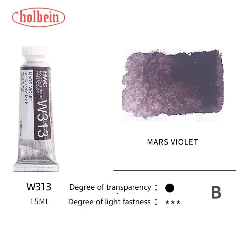 Holbein Transparent Watercolor Paint Artists Tubes Japan