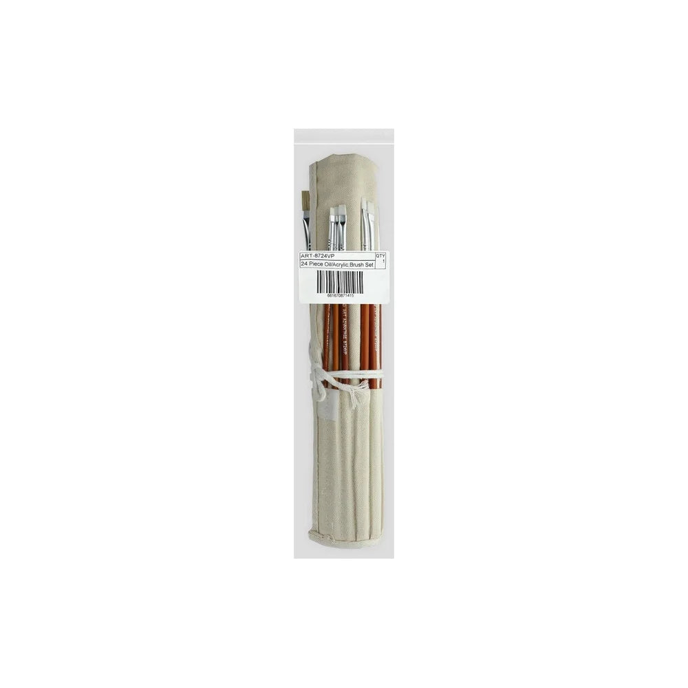 Professional Oil Acrylic Brush Set Nylon And Hog Bristles