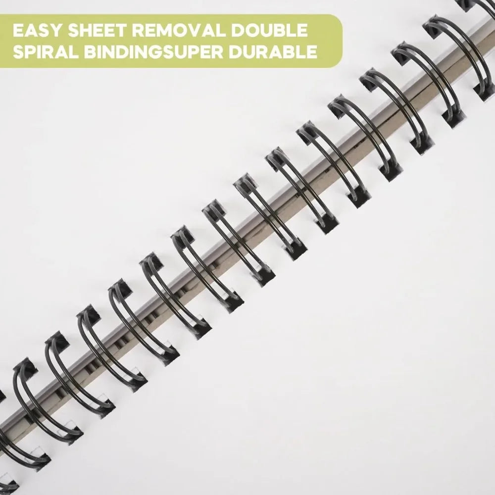 Hign-concerned Spiral Bound Sketchbook 60 Sheets Durable