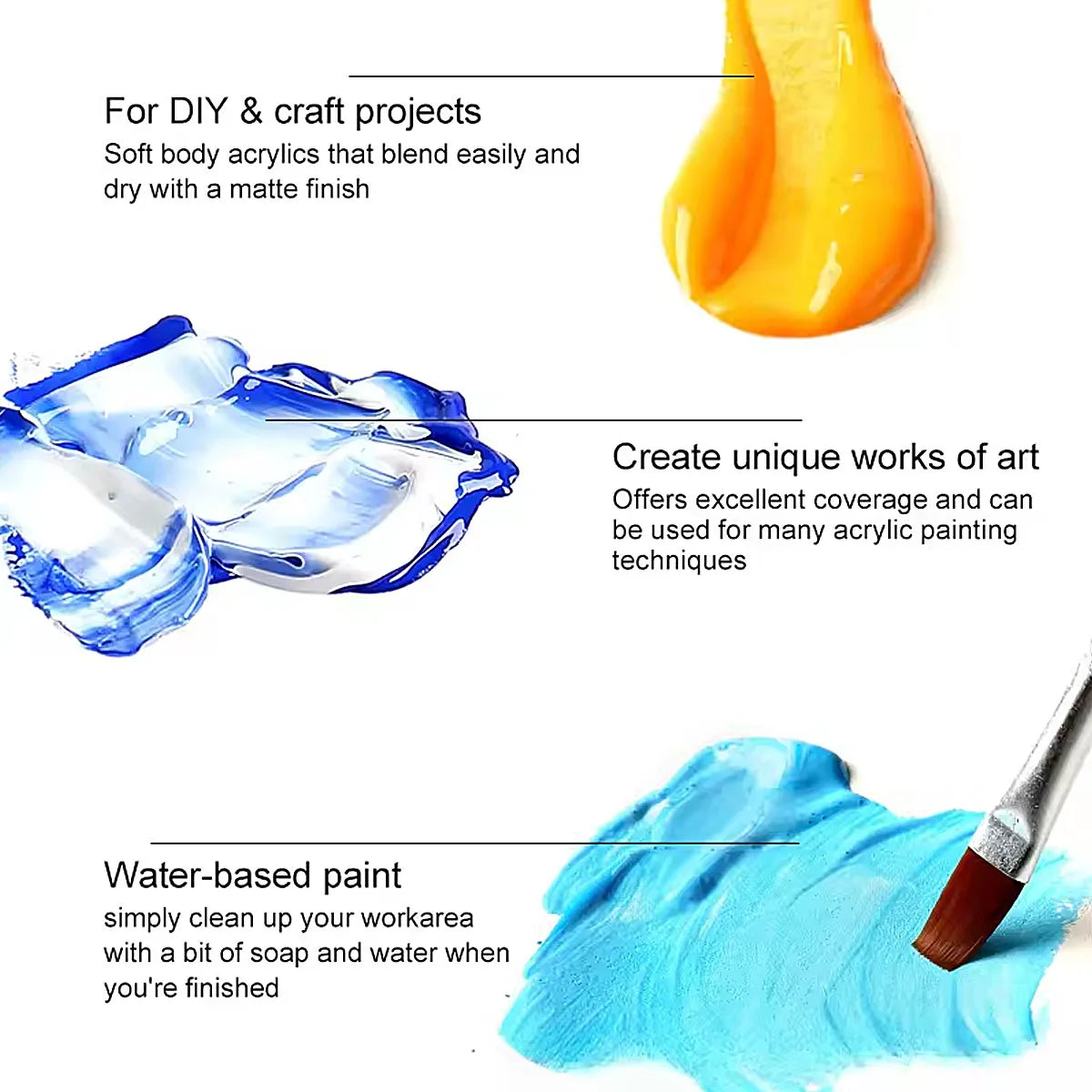 Acrylic Paint Set For Students Creative DIY Graffiti Art