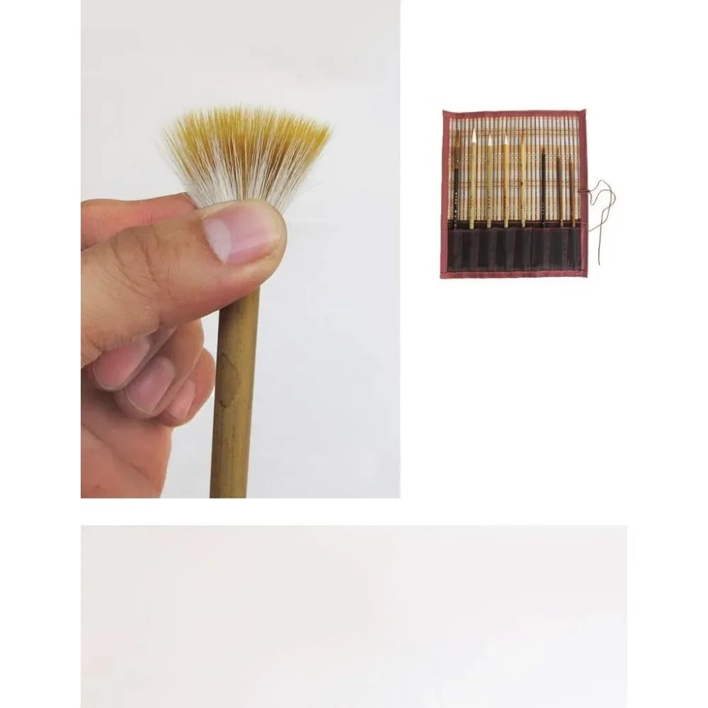 Hair Watercolor Chinese Calligraphy Brush Set For Artists