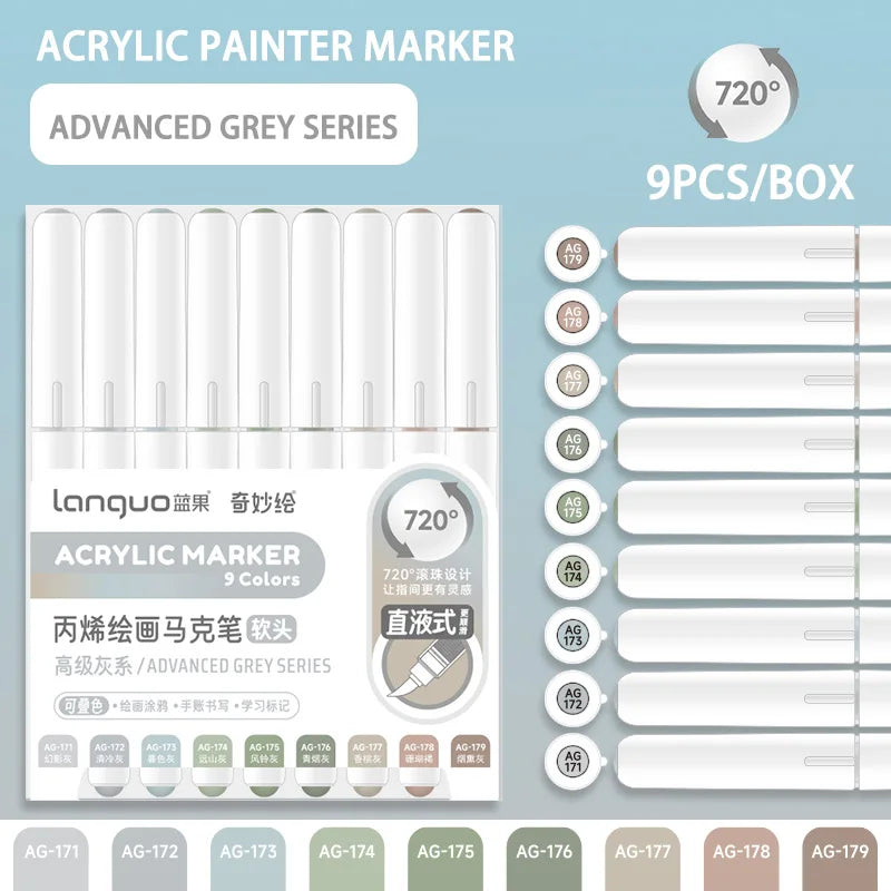 Acrylic Paint Marker Pens Set For DIY Art And Graffiti