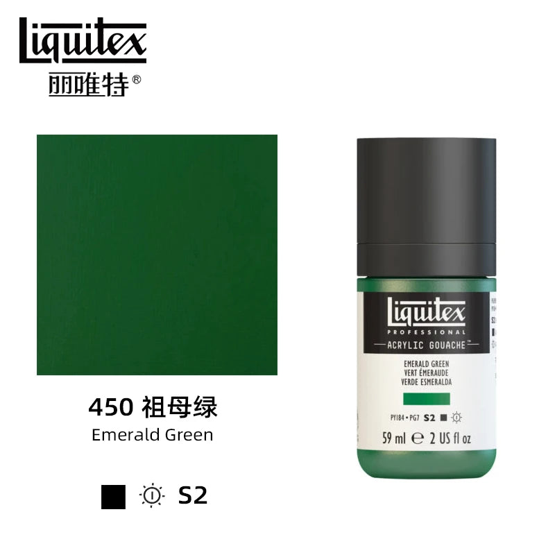 High Pigment Acrylic Gouache Paint Single Bottle Artist