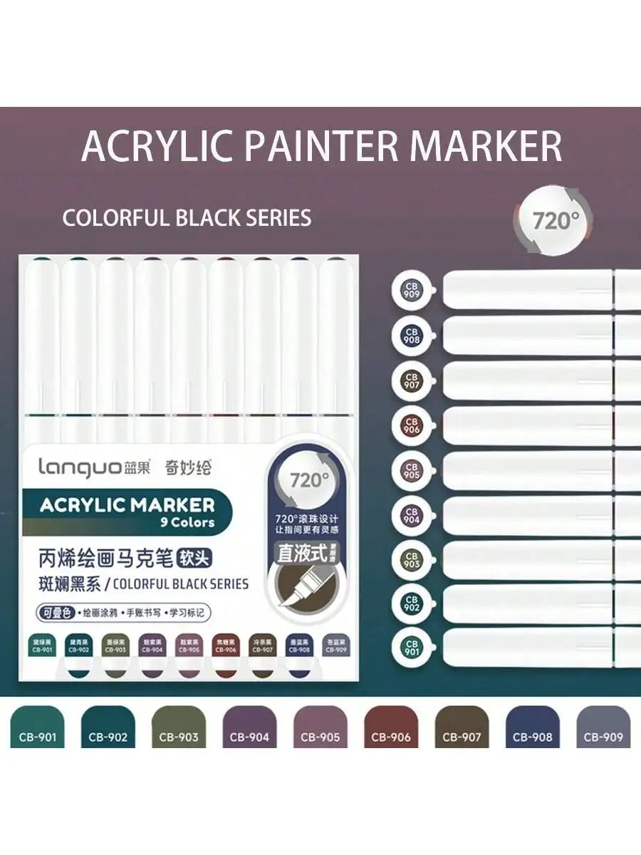 Acrylic Paint Marker Pens Set For DIY Art And Graffiti