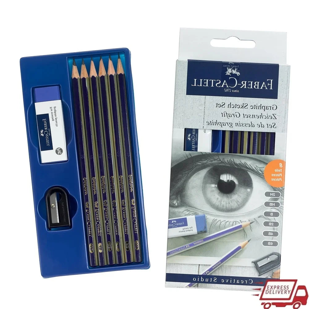 Graphite Sketching Pencil Set For Beginners And Artists