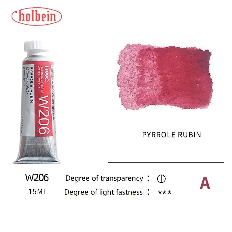 Holbein Transparent Watercolor Paint Artists Tubes Japan