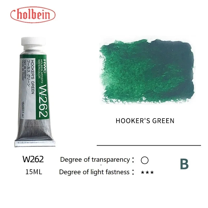 Holbein Transparent Watercolor Paint Artists Tubes Japan
