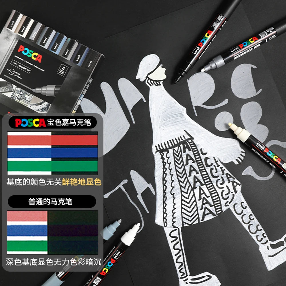 Japan Uni Posca Marker Limited Set For Graffiti Art