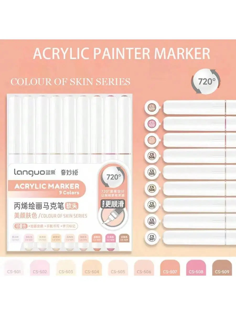 Acrylic Paint Marker Pens Set For DIY Art And Graffiti