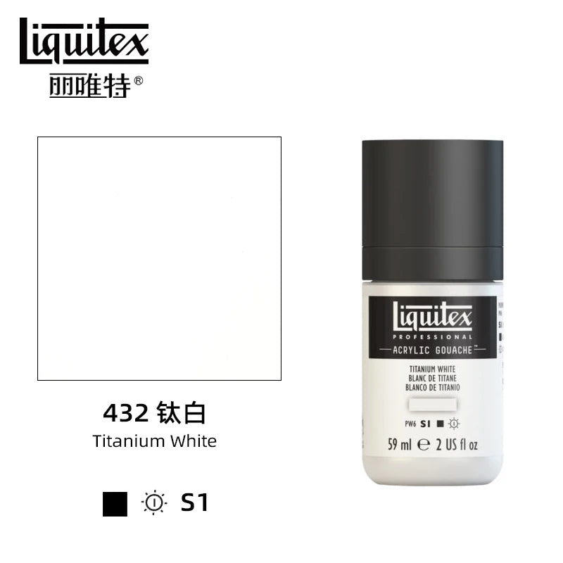 High Pigment Acrylic Gouache Paint Single Bottle Artist