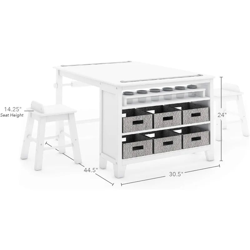 Kids Art Table Chair Set For Crafts And Creative Play