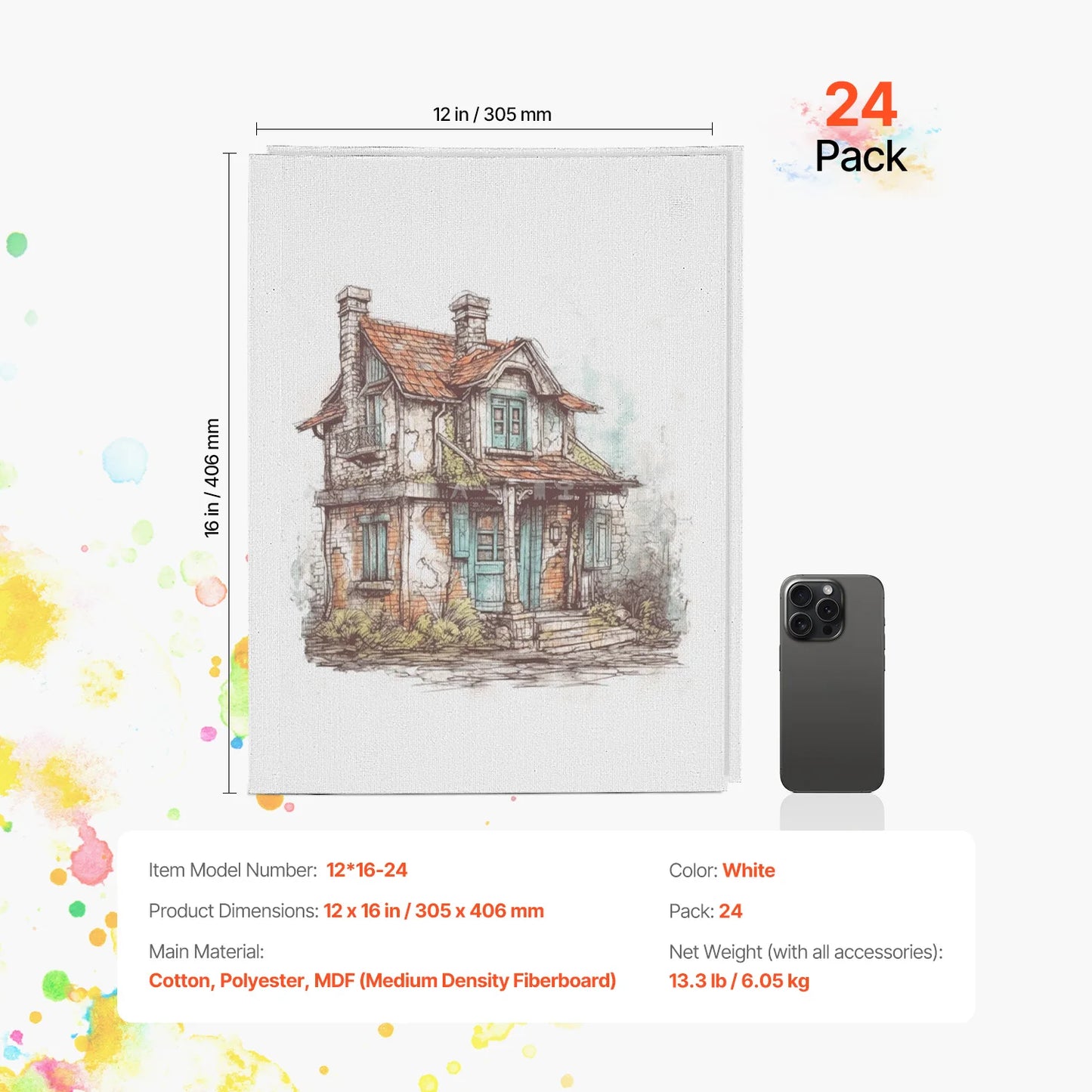 Beginner Canvas Boards For Acrylic Oil Watercolor Painting