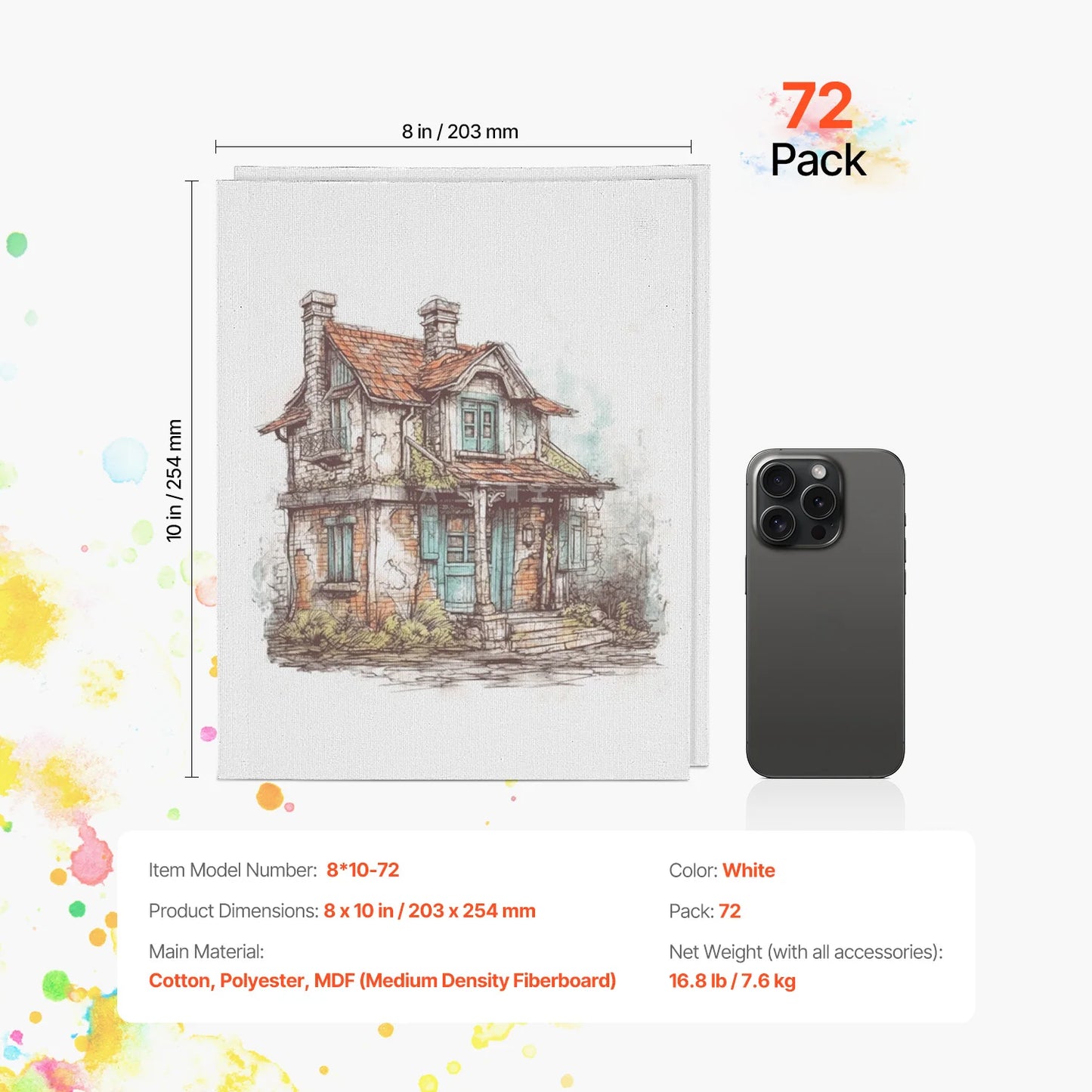 Beginner Canvas Boards For Acrylic Oil Watercolor Painting