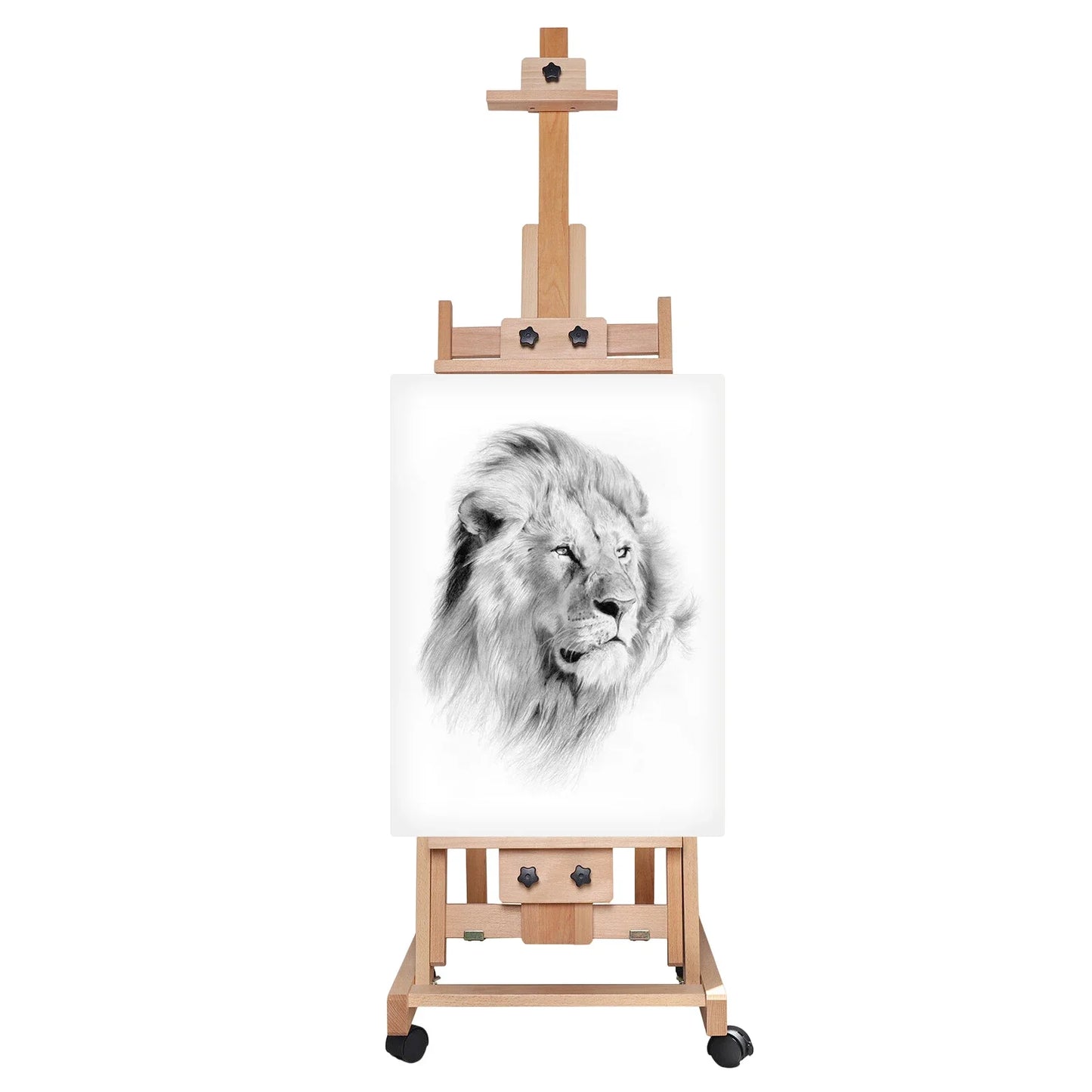 Heavy-Duty Dual-Purpose Wood Sketch Easel for Artists