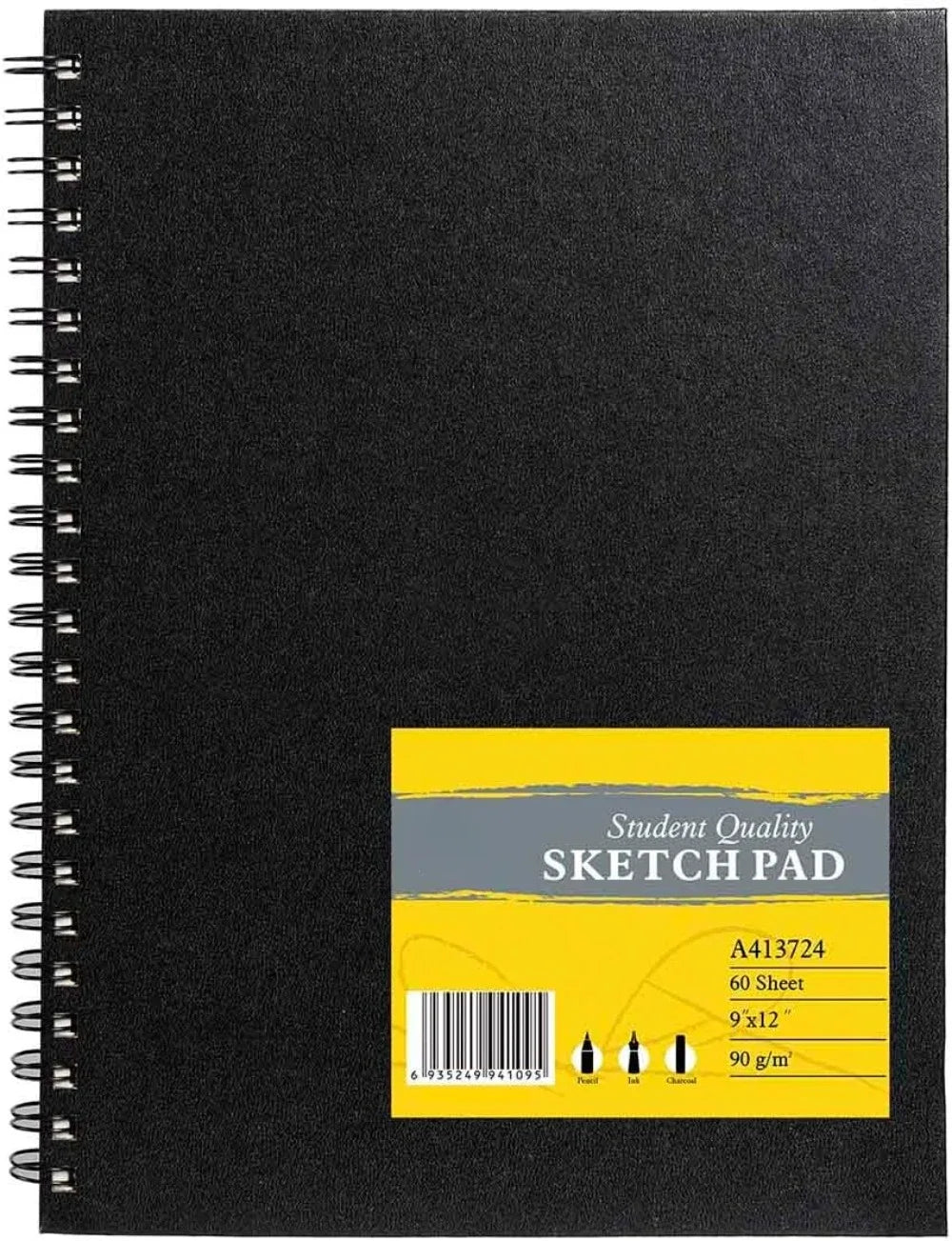 Hign-concerned Spiral Bound Sketchbook 60 Sheets Durable