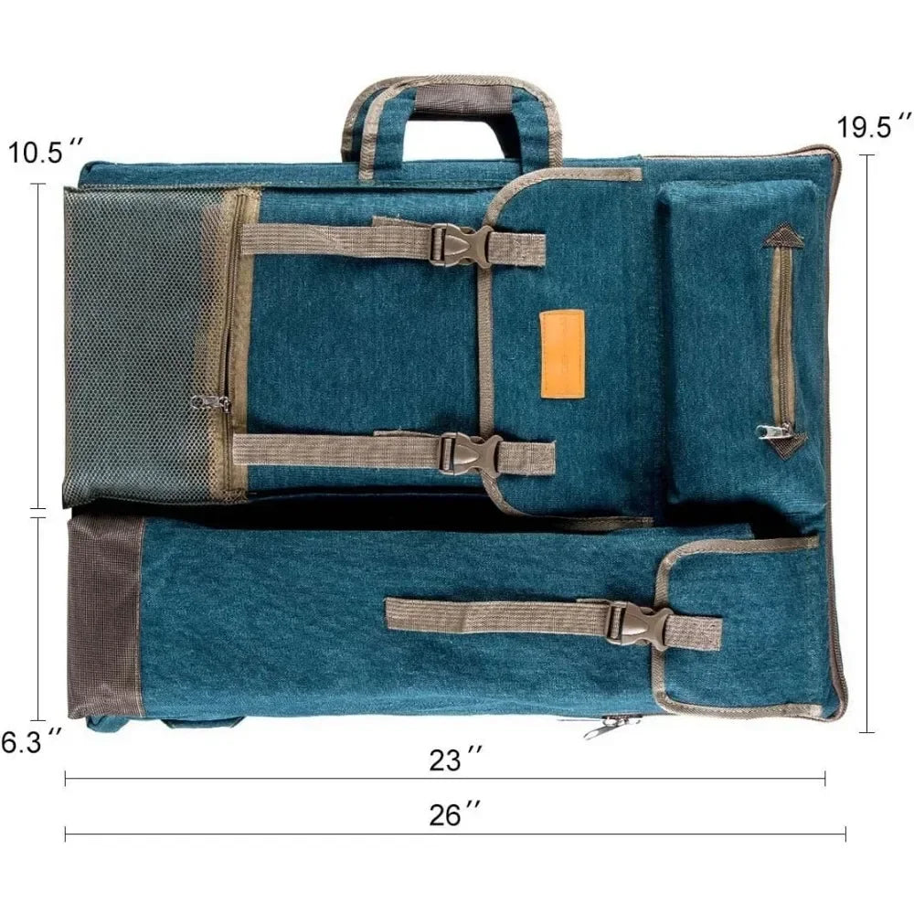 Hign Concerned Art Portfolio Case Canvas Backpack Bag