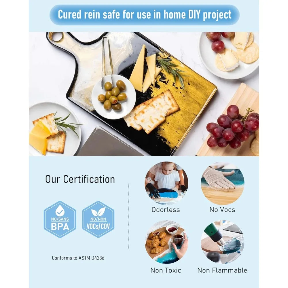 Crystal Clear Epoxy Resin Kit For Art Coating Casting