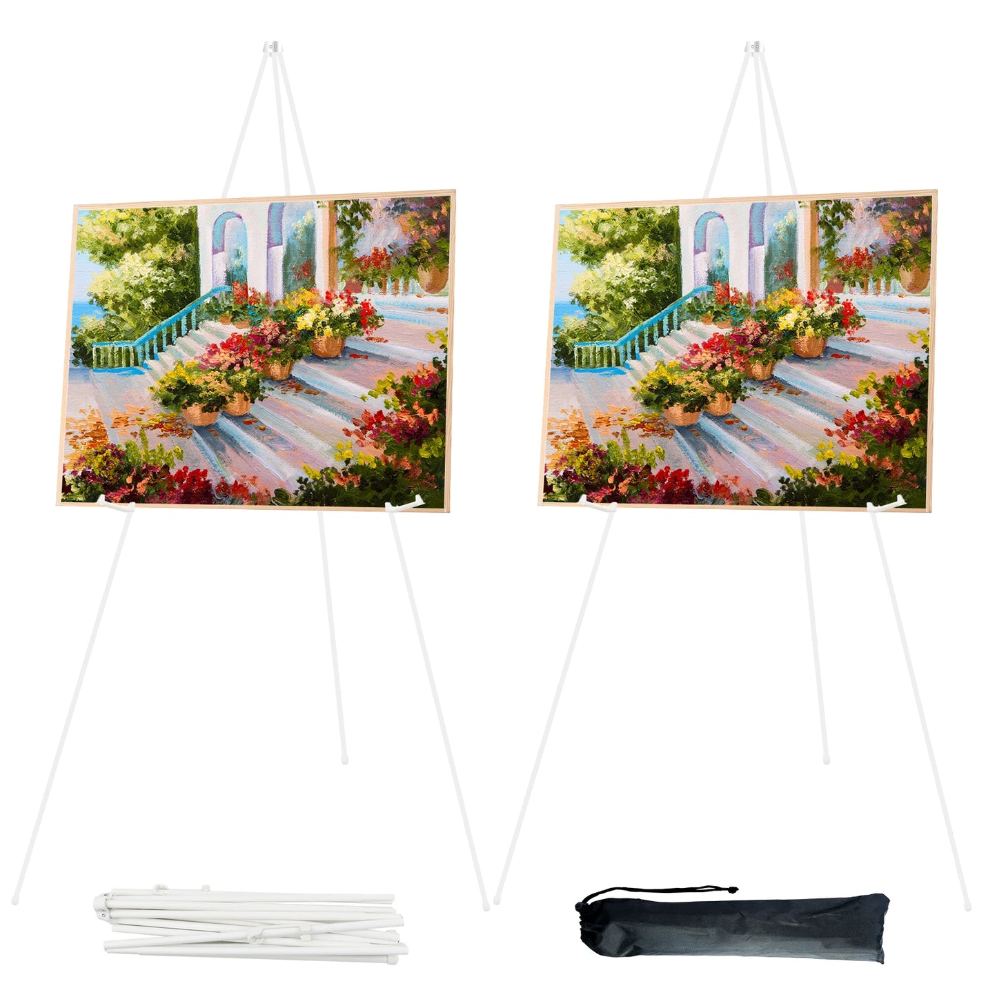 Portable Tripod Display Easel Stand for Artwork and Posters
